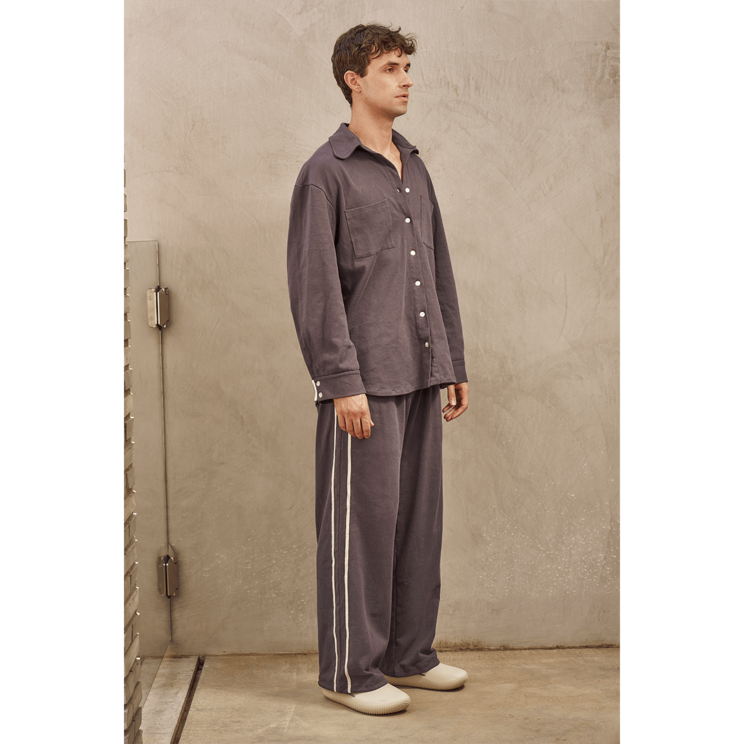 holli Midnight Stripe Button Down side