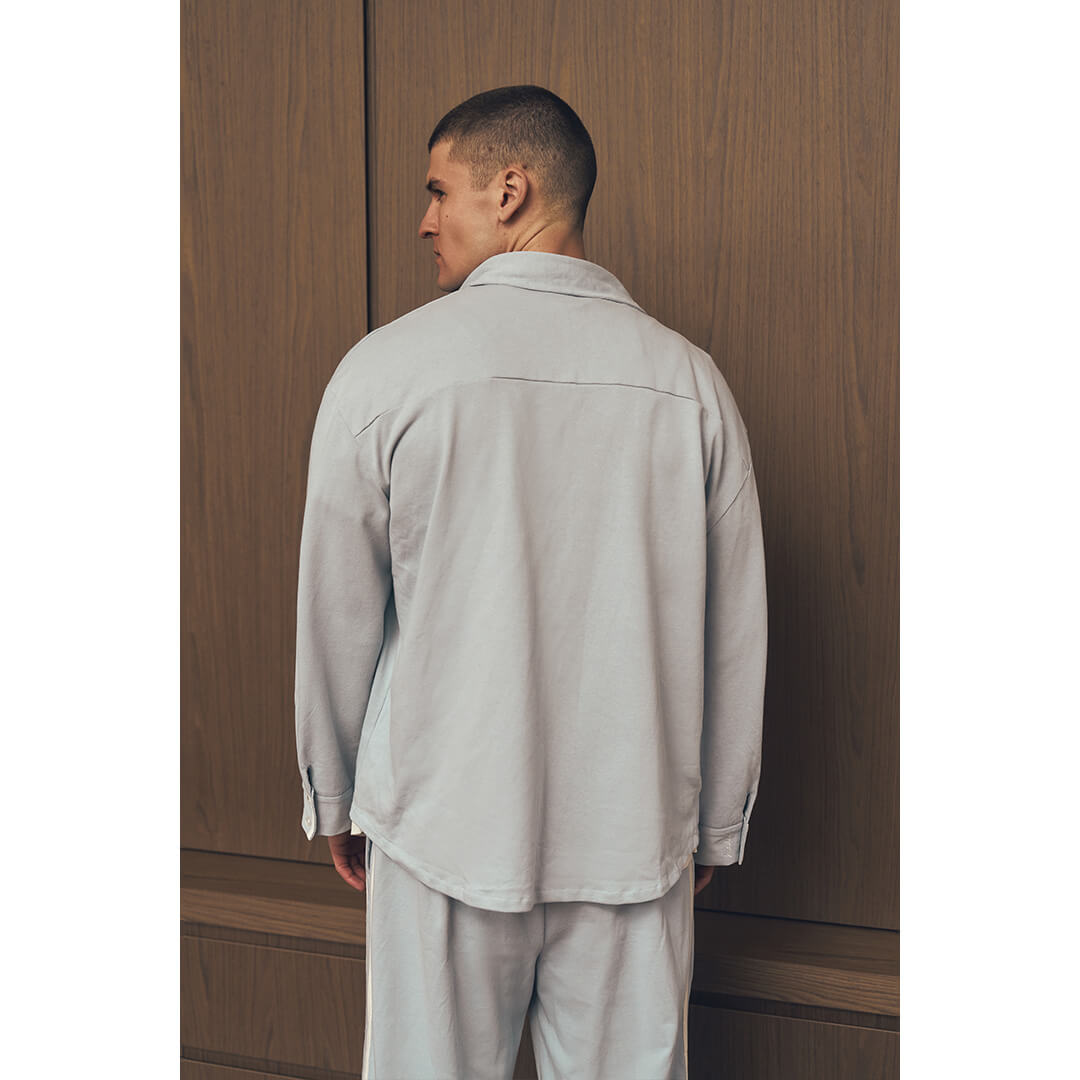 Stripe Travel Button Down - back detail 